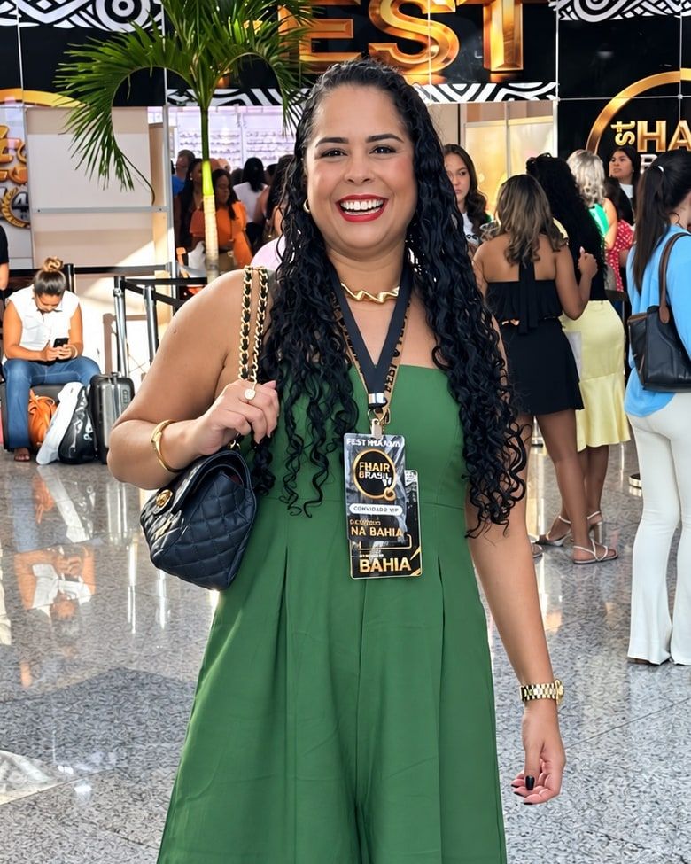 Bia Sampaio no Fest Hair Brasil